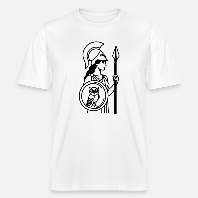 Athéna - T-shirt unisexe RELAXED FIT en coton bio - blanc