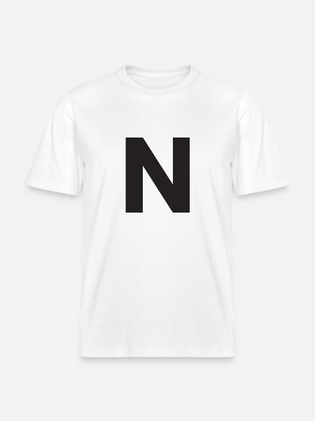 N -  RELAXED FIT Unisex Organic T-Shirt - white
