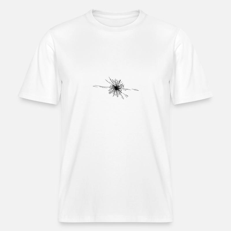 Vector Sternen Nova Explosion -  RELAXED FIT Unisex Organic T-Shirt - Weiß