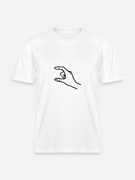 Main -  T-shirt unisexe RELAXED FIT en coton bio - blanc