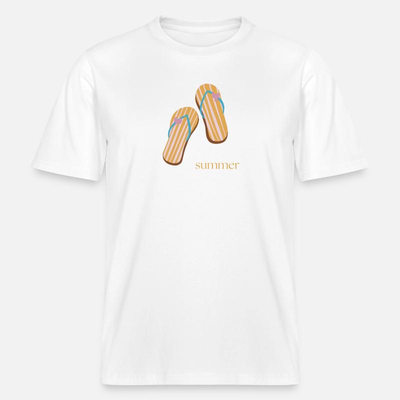 Buzzer -  T-shirt unisexe RELAXED FIT en coton bio - blanc