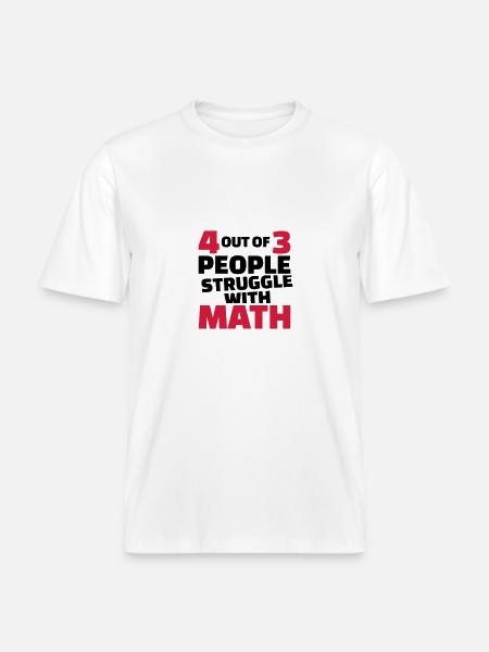 Mathe -  RELAXED FIT Unisex Organic T-Shirt - Weiß