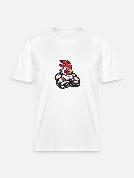 Muscles Fitness - RELAXED FIT Unisex Organic T-Shirt - white