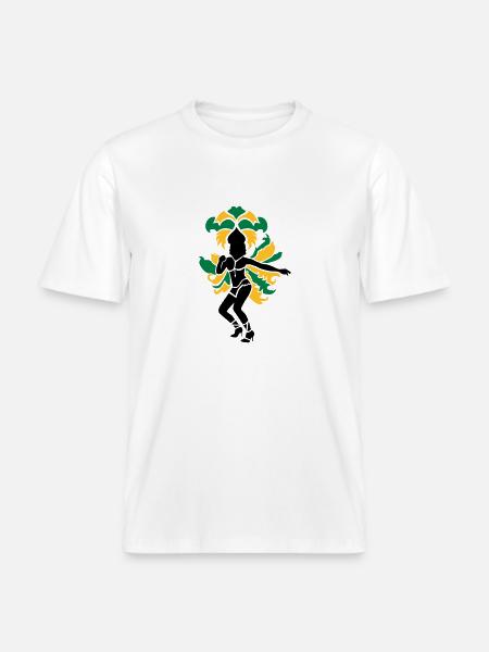 Samba - T-shirt unisexe RELAXED FIT en coton bio - blanc