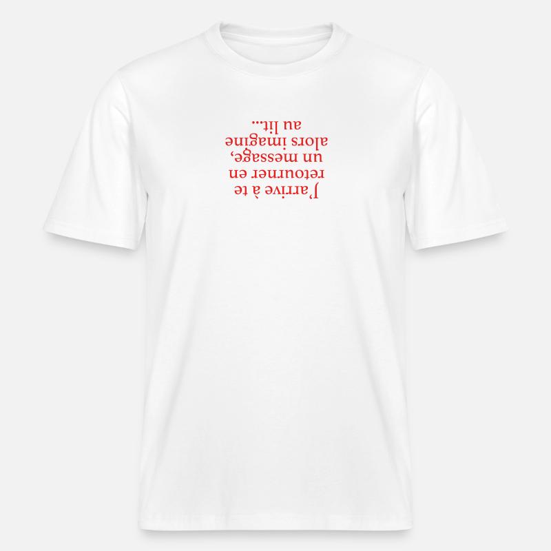 Turning Yourself Back -  RELAXED FIT Unisex Organic T-Shirt - white