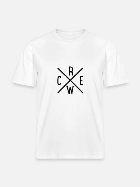crew -  RELAXED FIT Unisex Organic T-Shirt - white