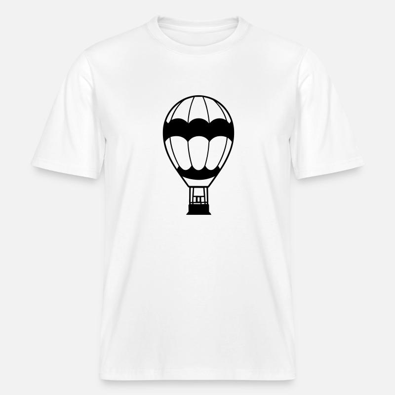 Montgolfière -  T-shirt unisexe RELAXED FIT en coton bio - blanc