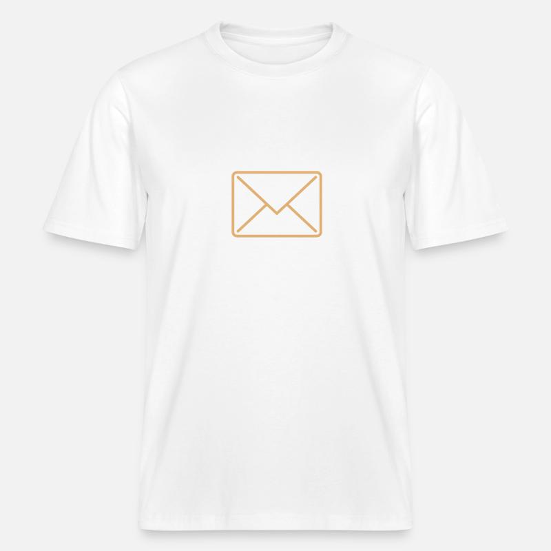 briefumschlag_icon1 -  T-shirt unisexe RELAXED FIT en coton bio - blanc