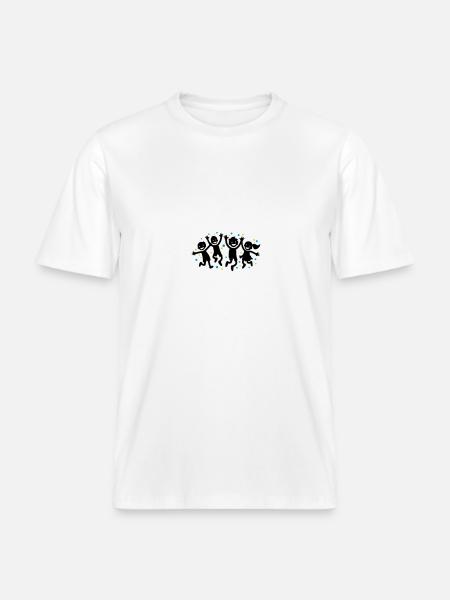 Kinder Freude Kindergarten -  RELAXED FIT Unisex Organic T-Shirt - Weiß