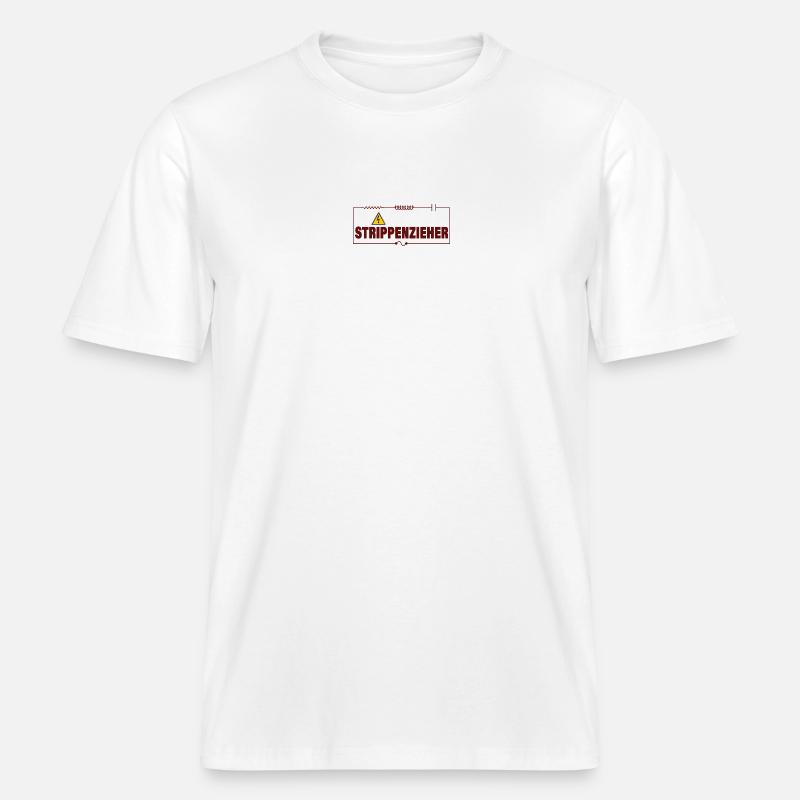 STRING-PULLER -  RELAXED FIT Unisex Organic T-Shirt - white