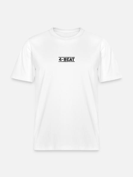 4 Beat -  RELAXED FIT Unisex Organic T-Shirt - white