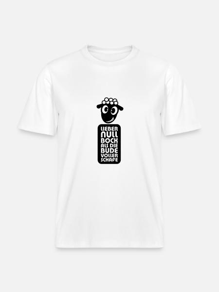 Null Bock - RELAXED FIT Unisex Organic T-Shirt - Weiß