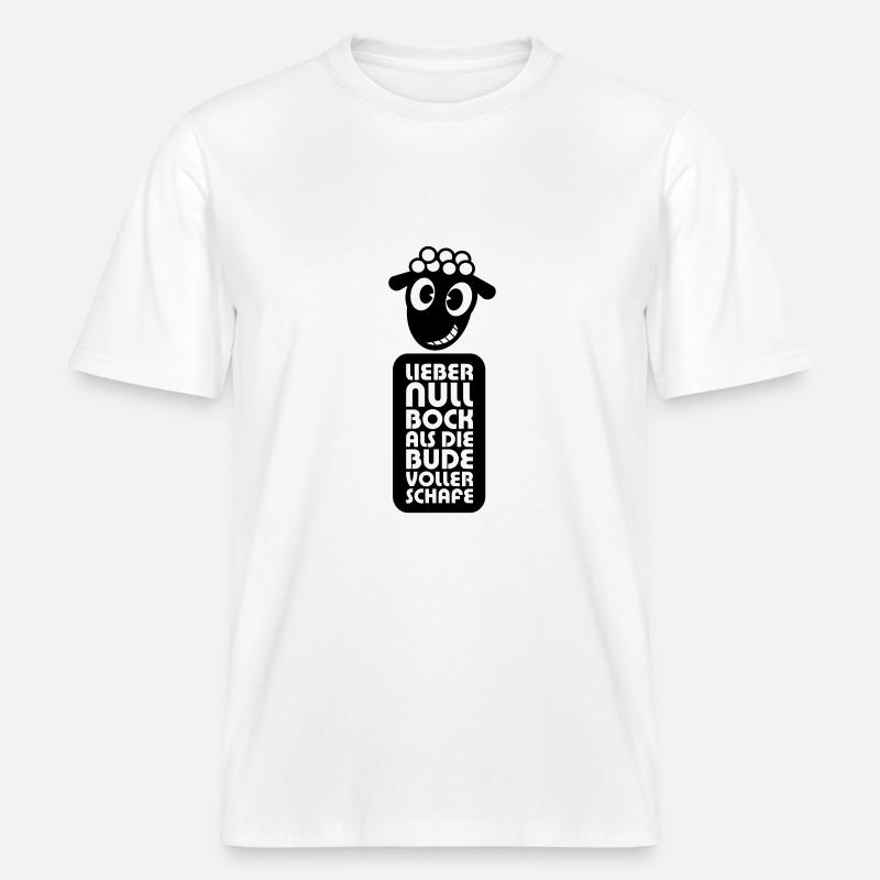 Null Bock -  RELAXED FIT Unisex Organic T-Shirt - Weiß