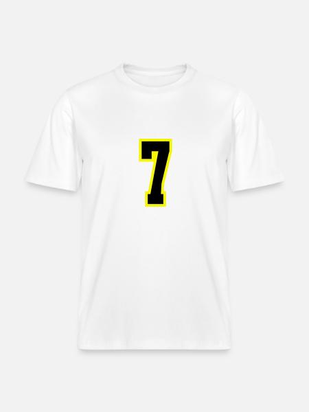 7 Number Leotard -  RELAXED FIT Unisex Organic T-Shirt - white