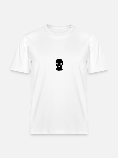 Sturmmaske - RELAXED FIT Unisex Organic T-Shirt - Weiß
