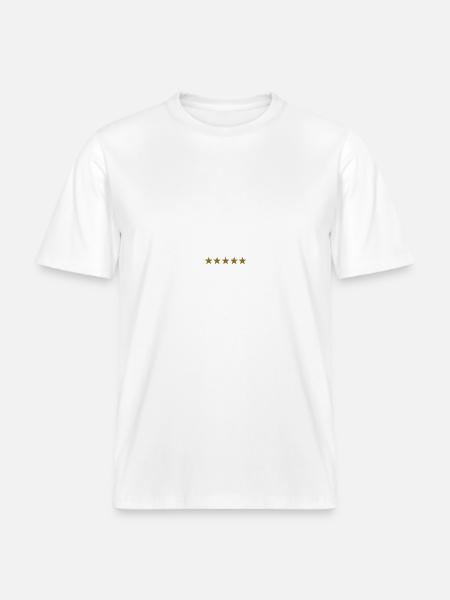 stars - T-shirt unisexe RELAXED FIT en coton bio - blanc