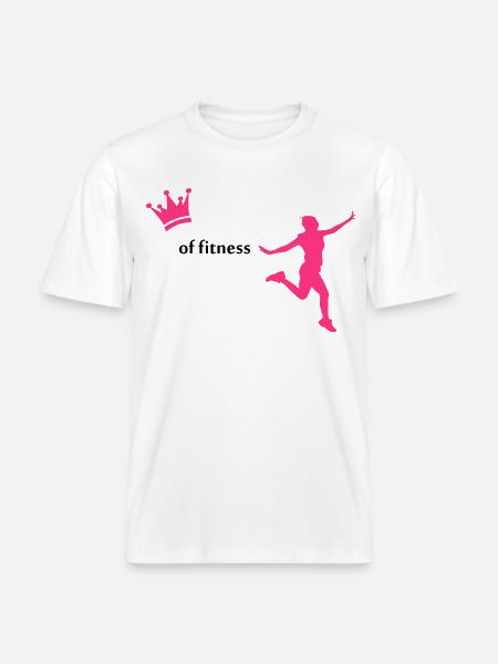 fitness -  RELAXED FIT Unisex Organic T-Shirt - white