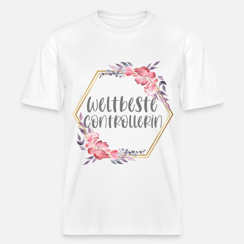 Controllerin Controlling Beruf Geschenk -  RELAXED FIT Unisex Organic T-Shirt - Weiß