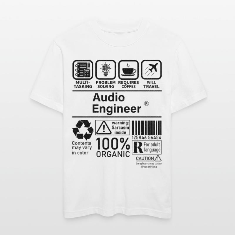 Audio Engineer multi tasking problem solving  RELAXED FIT Unisex Organic T-Shirt