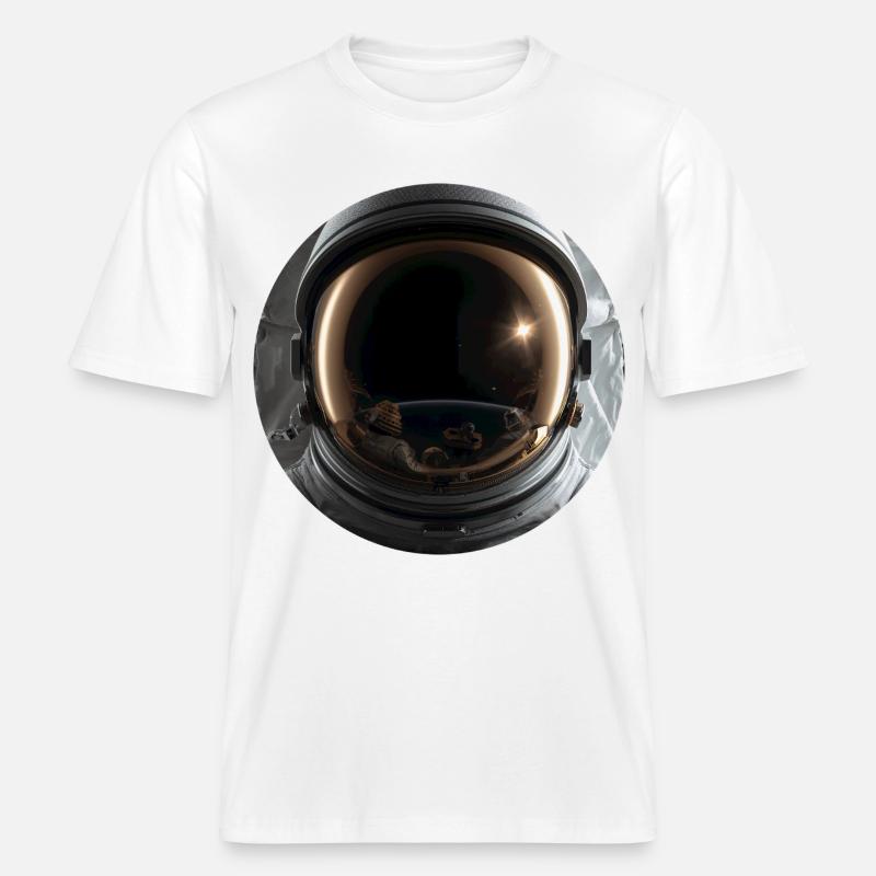Conception d’astronaute de l’espace -  T-shirt unisexe RELAXED FIT en coton bio - blanc