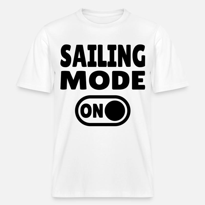 Mode Navigation Activé - Navigation Active -  T-shirt unisexe RELAXED FIT en coton bio - blanc