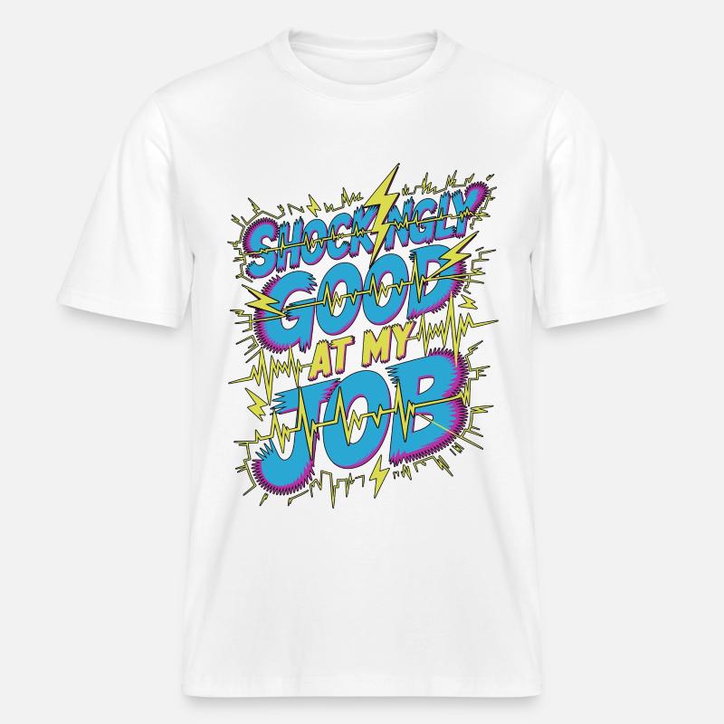 Cardiac Tech Shockingly Good Pacemaker Technician -  RELAXED FIT Unisex Organic T-Shirt - Weiß