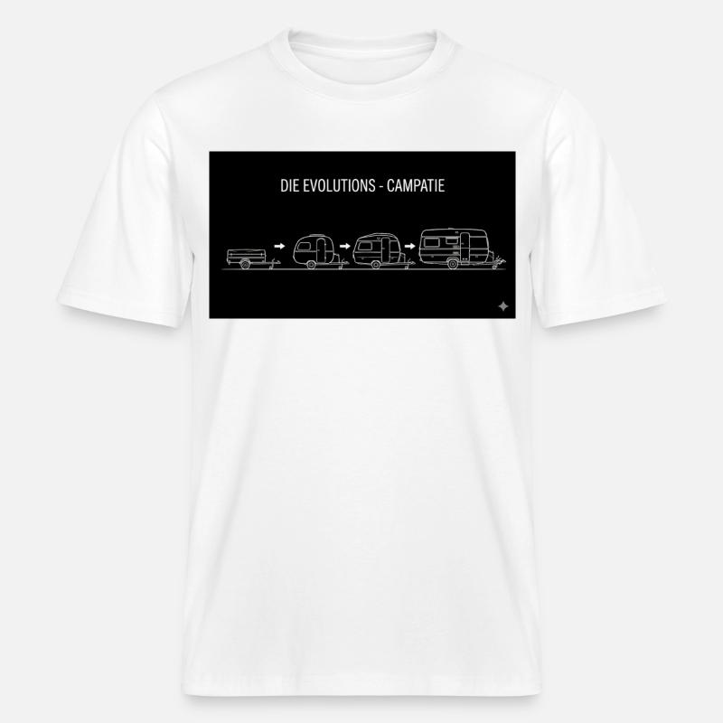 die evolutions campatie -  RELAXED FIT Unisex Organic T-Shirt - Weiß