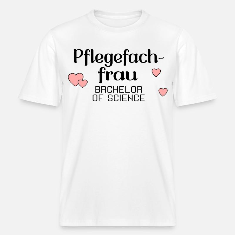 Bachelorstudium Pflege - Abschluss Pflegefachfrau -  RELAXED FIT Unisex Organic T-Shirt - Weiß