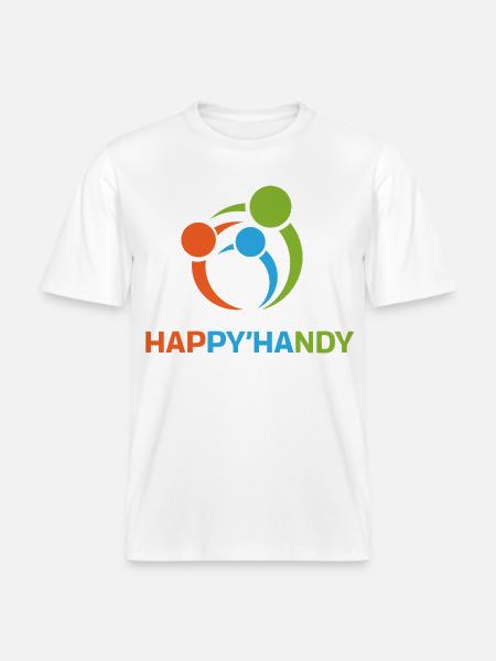 Bunter Kreis gegenseitiger Hilfe - RELAXED FIT Unisex Organic T-Shirt - Weiß