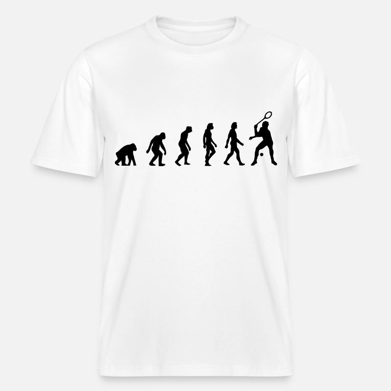 L évolution de squash -  T-shirt unisexe RELAXED FIT en coton bio - blanc
