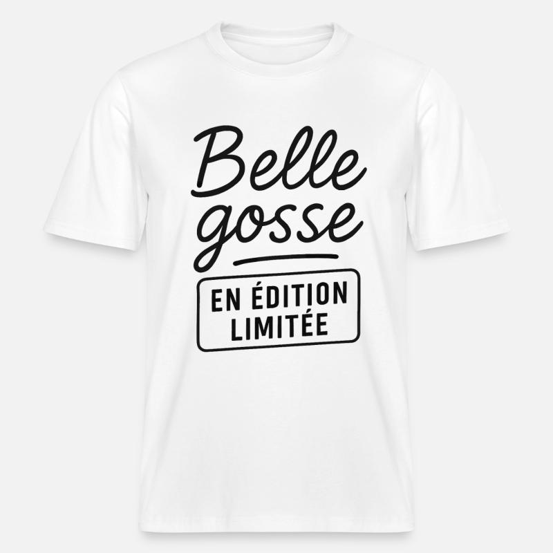 Belle gosse en édition limitée -  T-shirt unisexe RELAXED FIT en coton bio - blanc