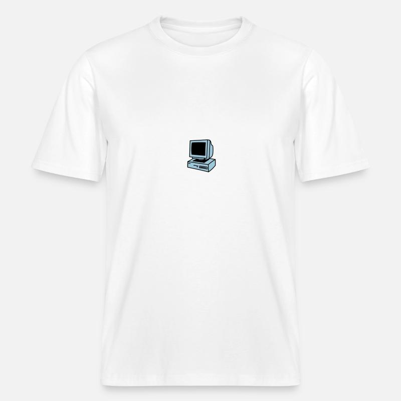 Computer -  T-shirt unisexe RELAXED FIT en coton bio - blanc