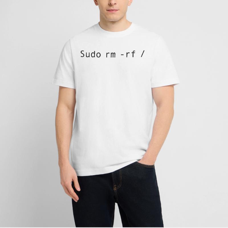 Linux-Codierung sudo rm -rf /  RELAXED FIT Unisex Organic T-Shirt