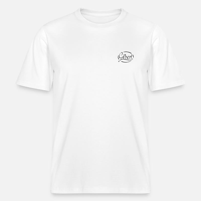 Gilbert -  T-shirt unisexe RELAXED FIT en coton bio - blanc