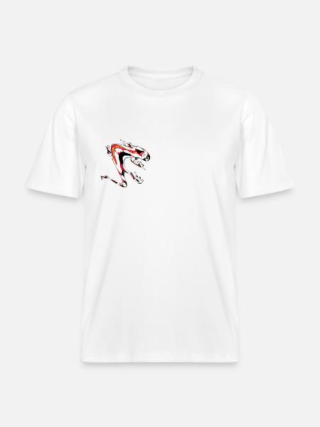 Salamandre -  T-shirt unisexe RELAXED FIT en coton bio - blanc