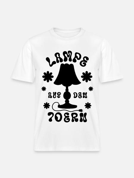 Lampe aus den 70ern - RELAXED FIT Unisex Organic T-Shirt - Weiß