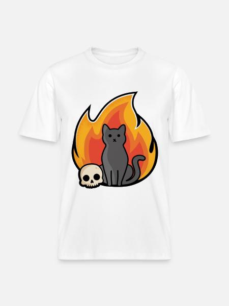 Ronronnement - T-shirt unisexe RELAXED FIT en coton bio - blanc