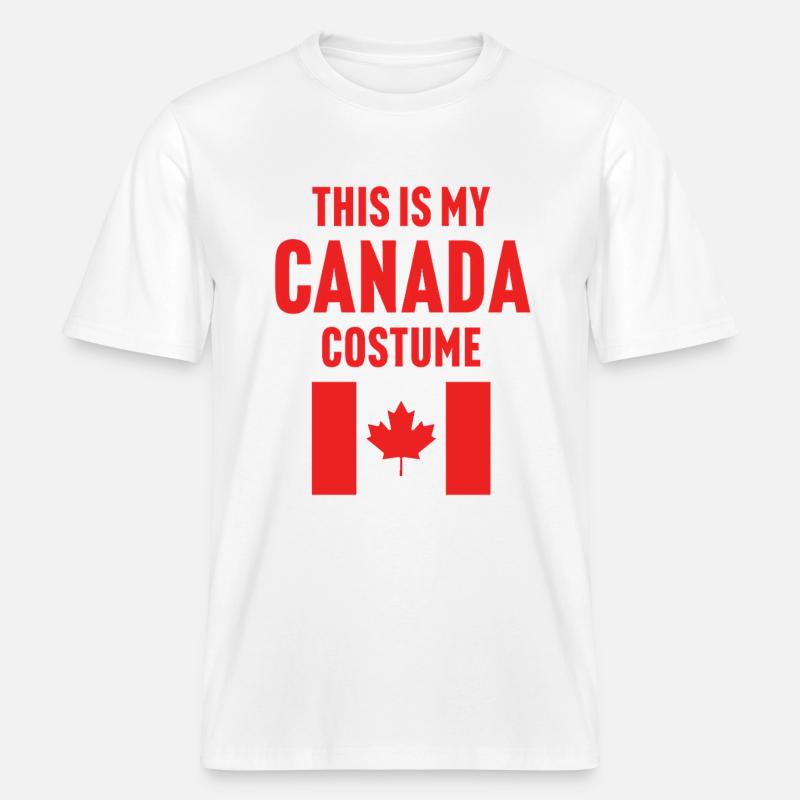 This my Canada costume -  RELAXED FIT Unisex Organic T-Shirt - white