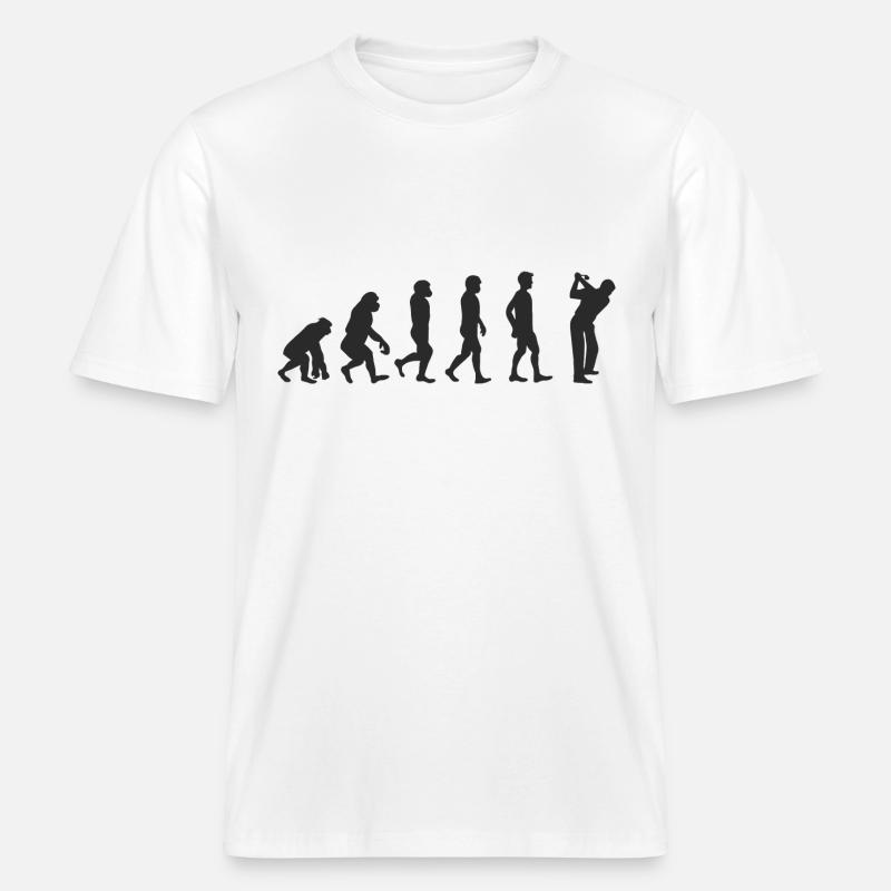 Evolution Golf -  T-shirt unisexe RELAXED FIT en coton bio - blanc