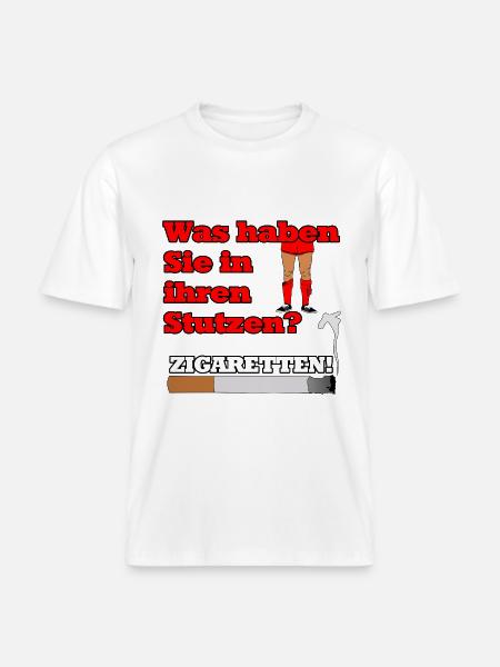 "Zigaretten in den Stutzen" - Geschenkidee - RELAXED FIT Unisex Organic T-Shirt - Weiß