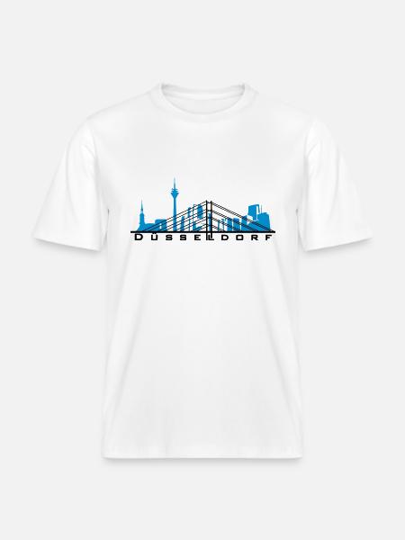 Düsseldorf -  RELAXED FIT Unisex Organic T-Shirt - Weiß
