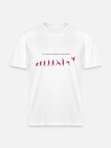 Evolution -  RELAXED FIT Unisex Organic T-Shirt - Weiß