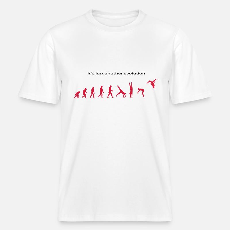 Evolution -  RELAXED FIT Unisex Organic T-Shirt - Weiß