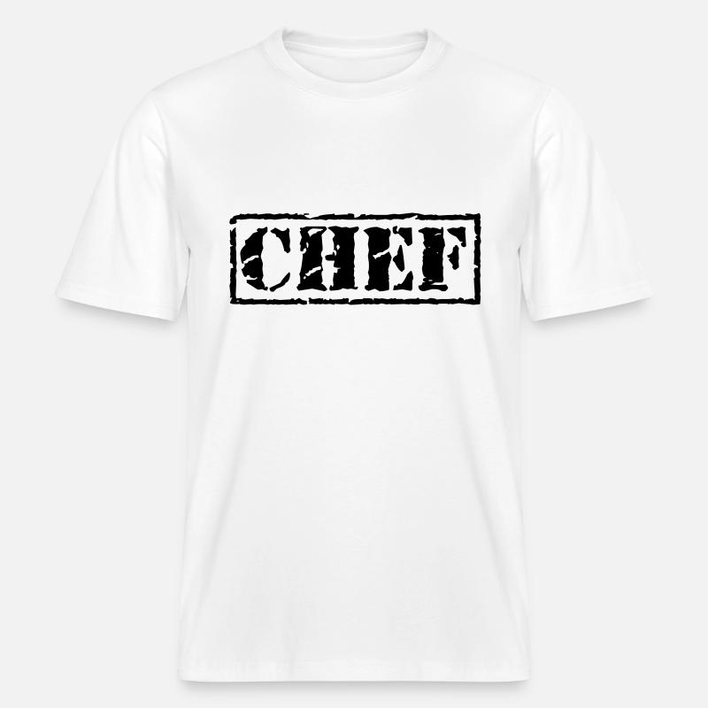 Chef -  RELAXED FIT Unisex Organic T-Shirt - Weiß