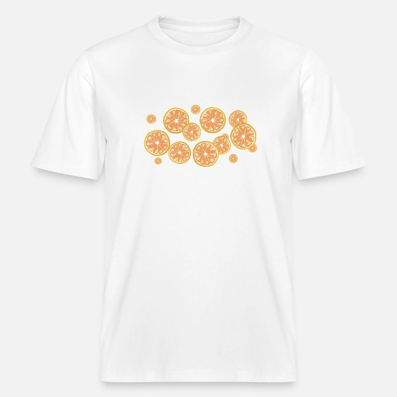 L’odeur des oranges sanguines - T-shirt unisexe RELAXED FIT en coton bio - blanc