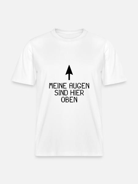 Mes yeux sont là -  T-shirt unisexe RELAXED FIT en coton bio - blanc