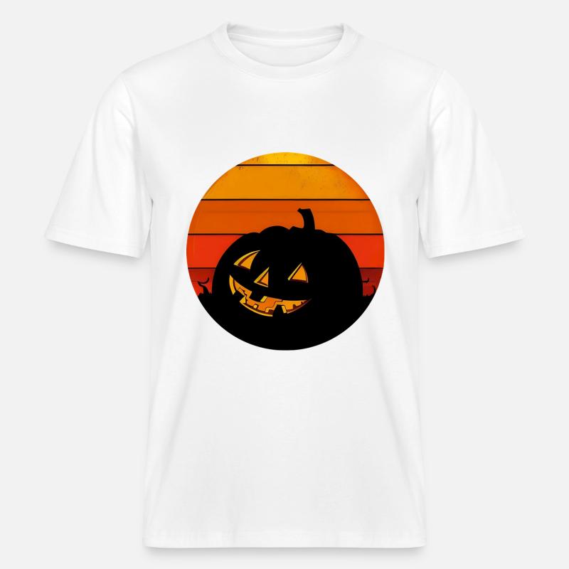 Halloween -  RELAXED FIT Unisex Organic T-Shirt - white