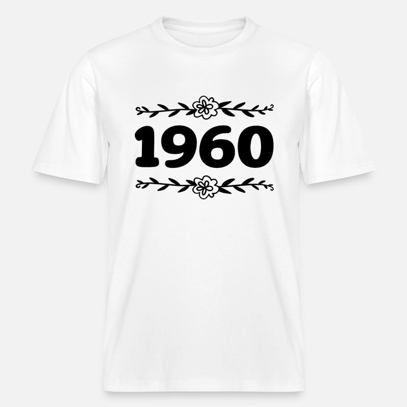 Hhhh1 -  T-shirt unisexe RELAXED FIT en coton bio - blanc