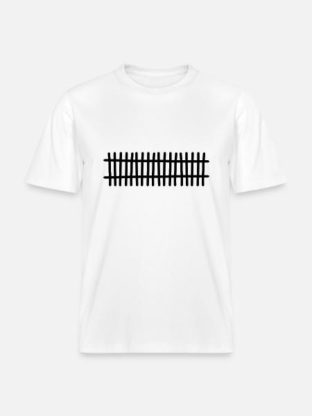 Clôture - T-shirt unisexe RELAXED FIT en coton bio - blanc