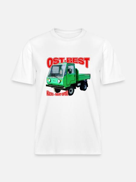 Multicar M25 bunt - RELAXED FIT Unisex Organic T-Shirt - Weiß